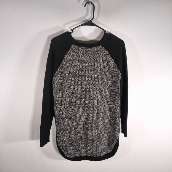 Super Soft Thick Black & Grey Crewneck Sweater - Picture 3 of 10